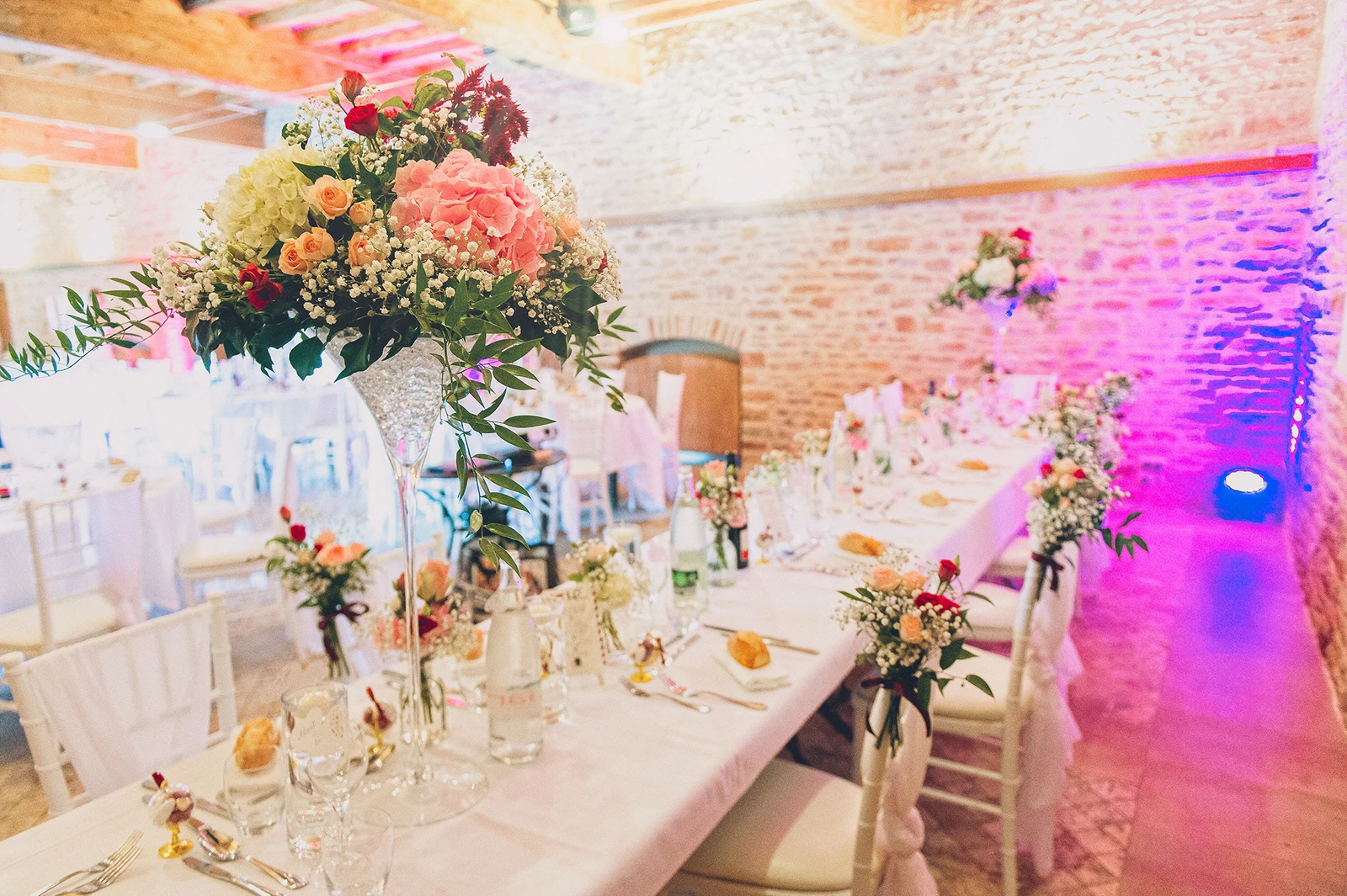 Château de Chasselas : dîner de mariage
