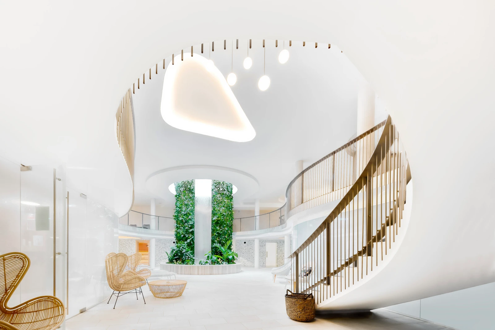 Espace lounge d'hôtel, photographie d'architecture intérieure