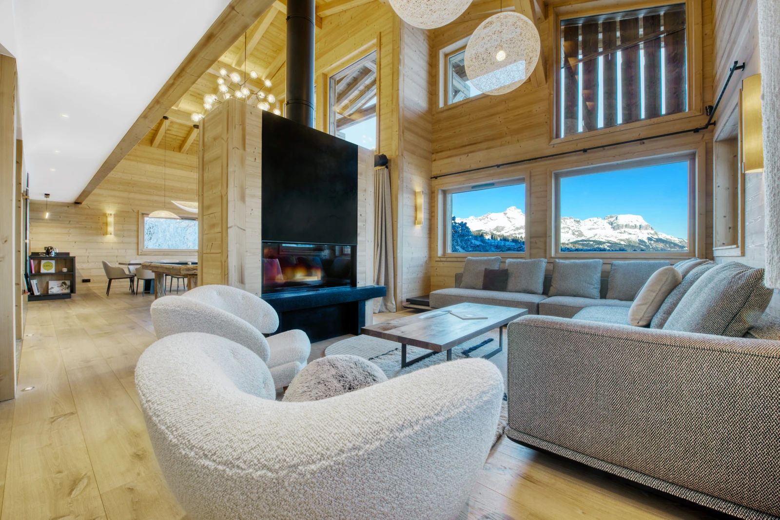 Chalet Arkland à Megève, photographie d'architecture par Miloud Bouhidel