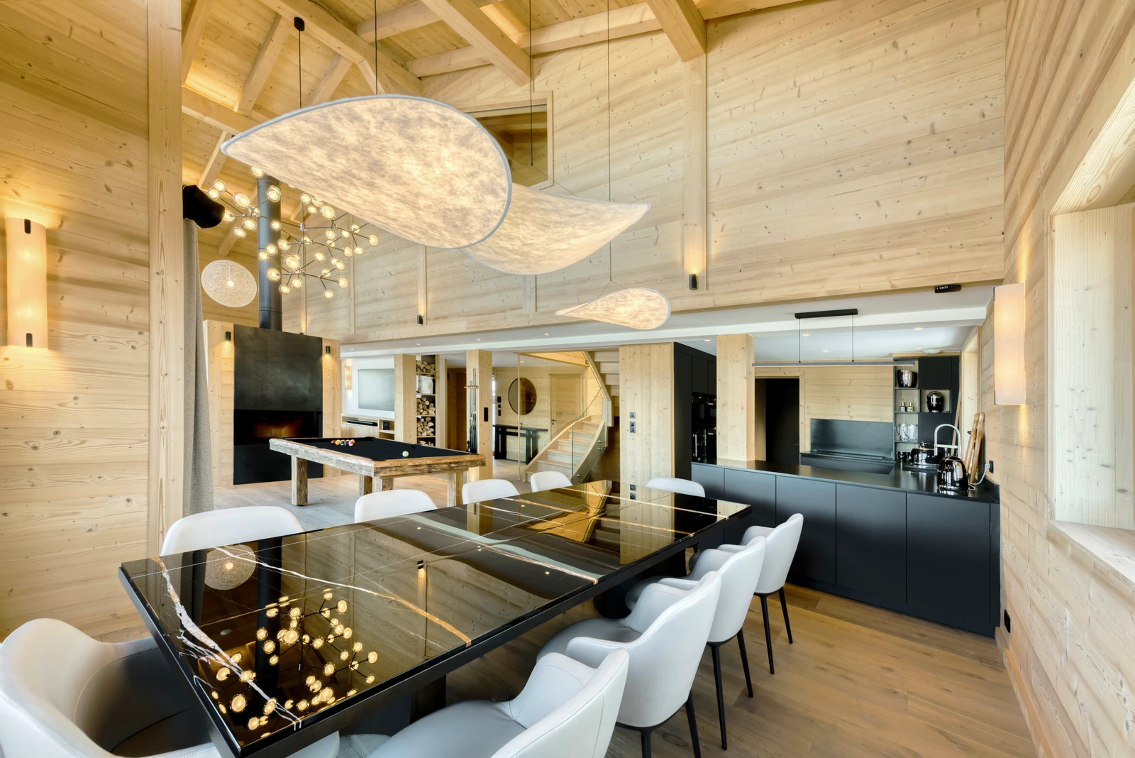 Chalet Arkland à Megève, photographie d'architecture par Miloud Bouhidel